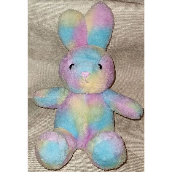 Spark Create Imagine Pastel Bunny Rabbit Plush Stuffed Animal Baby Rattle Toy. S - Picture 1 of 4